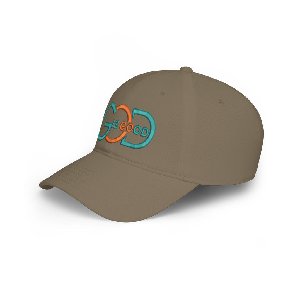 Baseball Cap — "God Is Good" Embroidered Low-Profile Hat