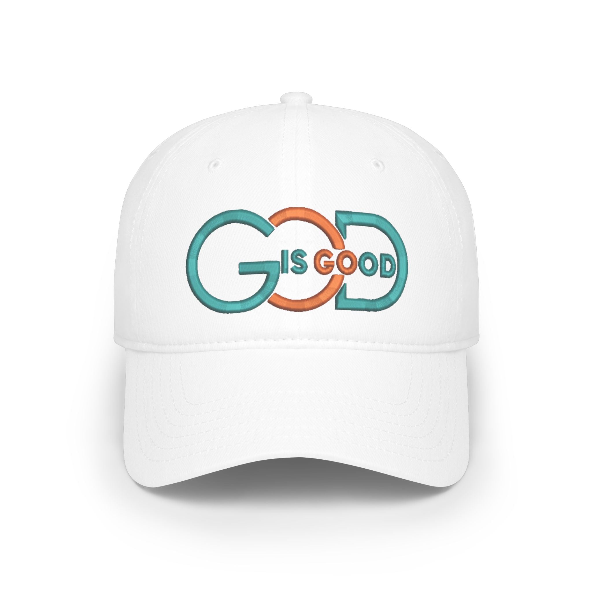 Baseball Cap — "God Is Good" Embroidered Low-Profile Hat