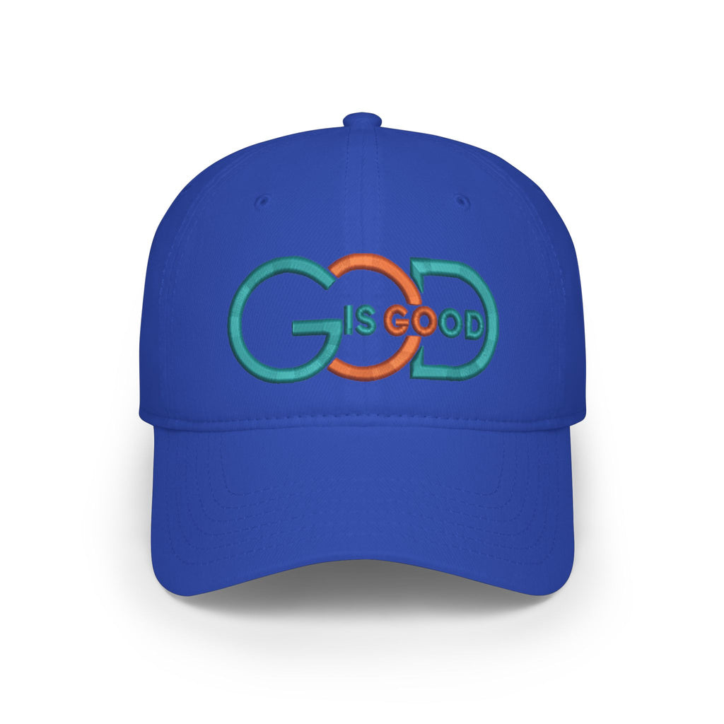 Baseball Cap — "God Is Good" Embroidered Low-Profile Hat