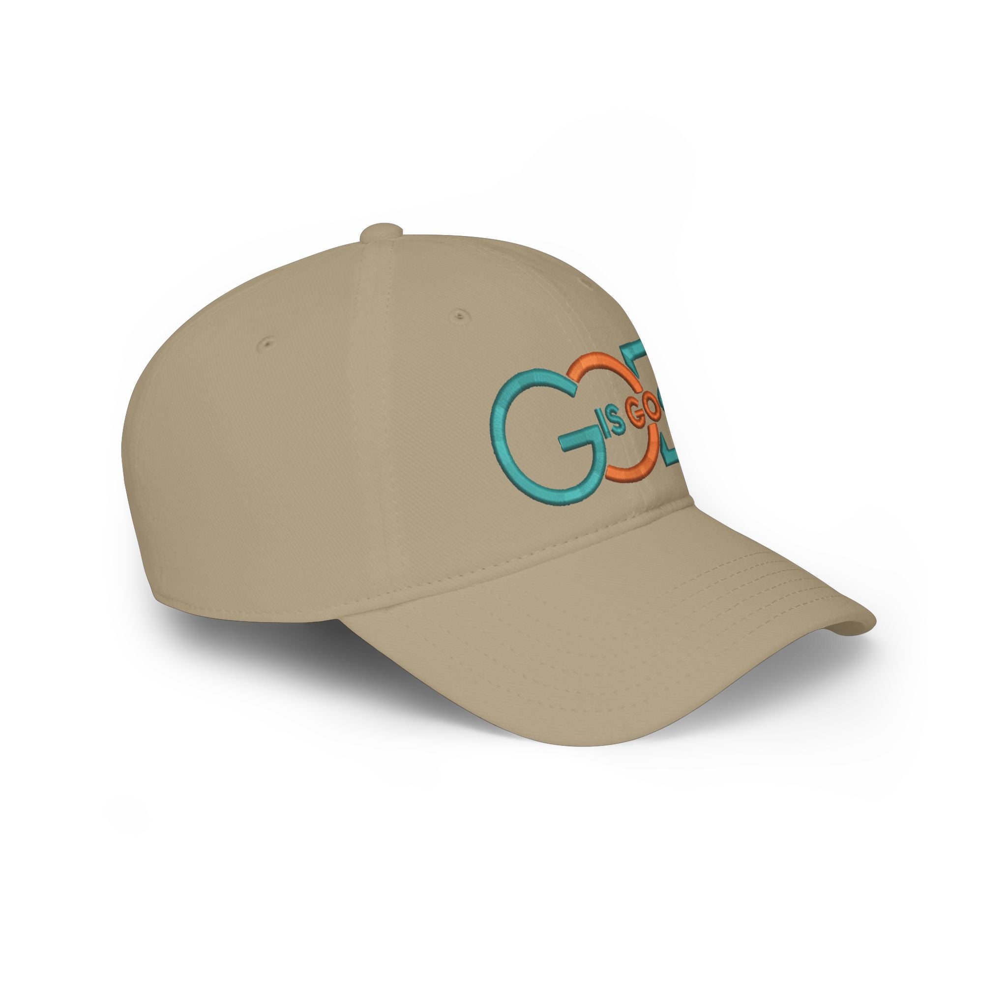 Baseball Cap — "God Is Good" Embroidered Low-Profile Hat
