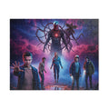 Stranger Things Illustrated Puzzle — Sci‑Fi 500/520/1014‑Piece Jigsaw (Cast & Mind Flayer Art)
