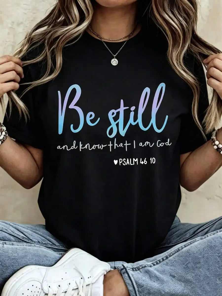 Embroidered Casual Short Sleeve T-Shirt