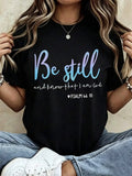 Embroidered Casual Short Sleeve T-Shirt