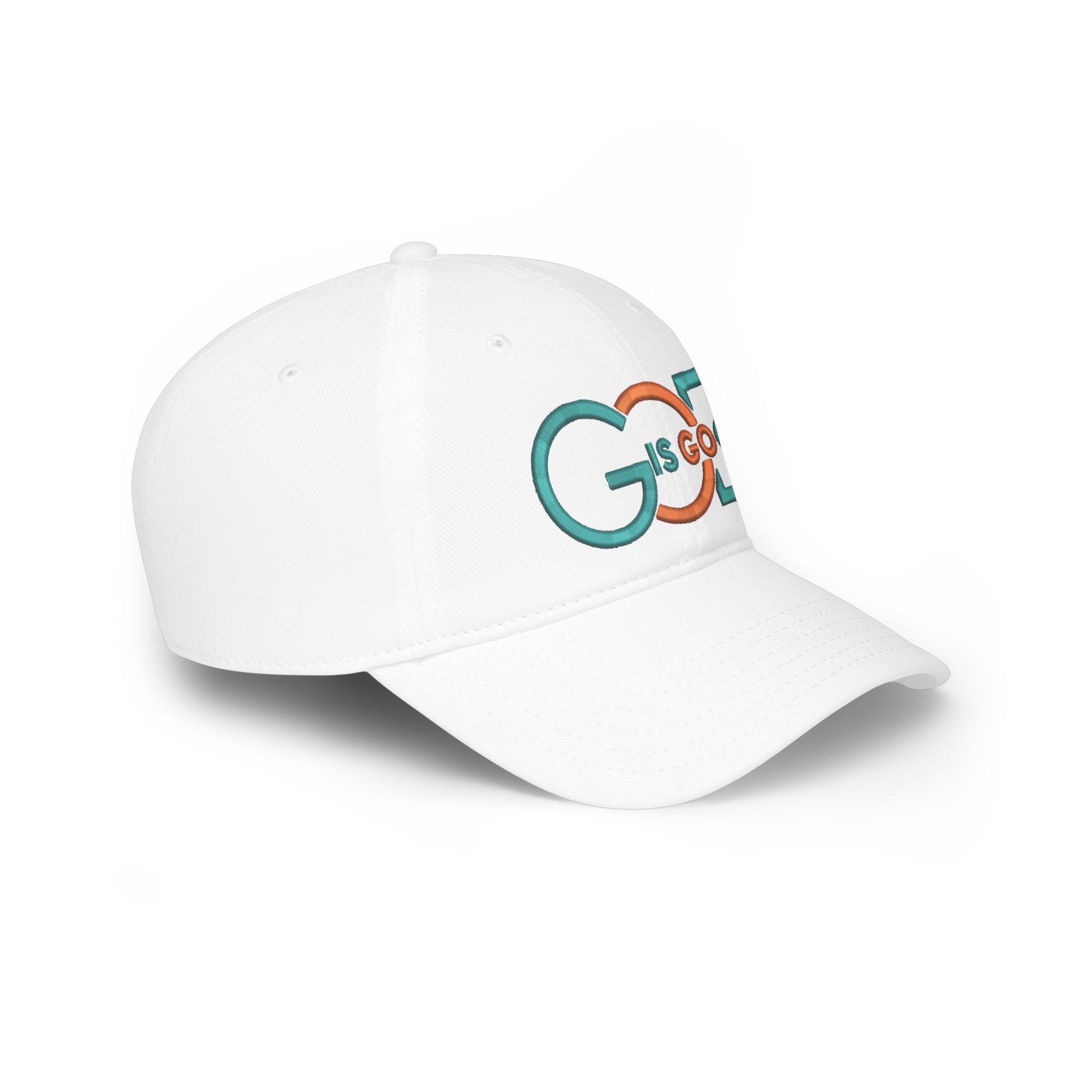 Baseball Cap — "God Is Good" Embroidered Low-Profile Hat