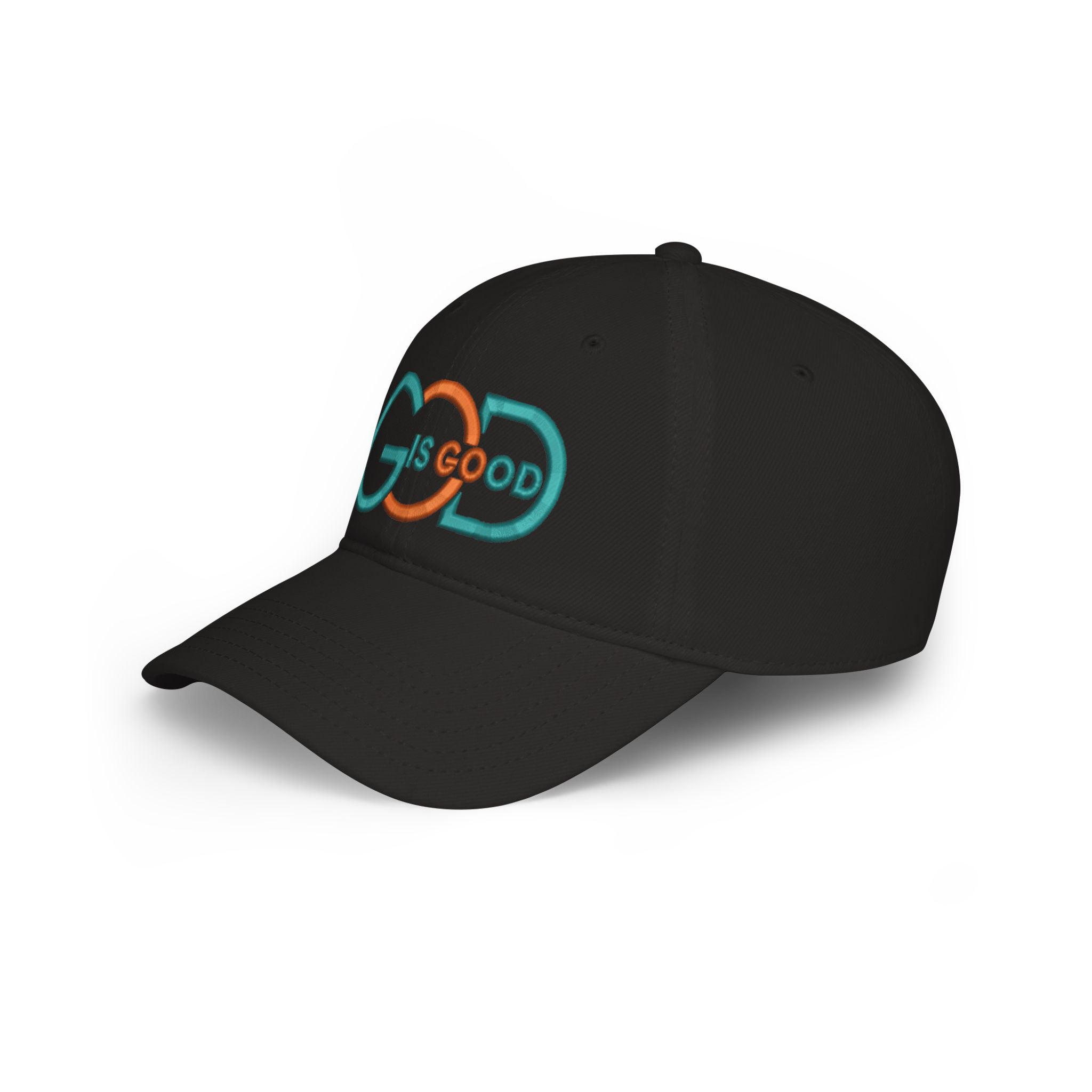 Baseball Cap — "God Is Good" Embroidered Low-Profile Hat