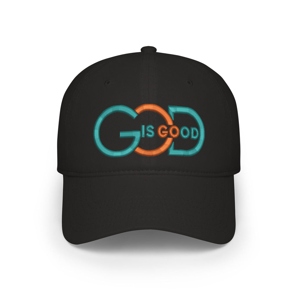 Baseball Cap — "God Is Good" Embroidered Low-Profile Hat