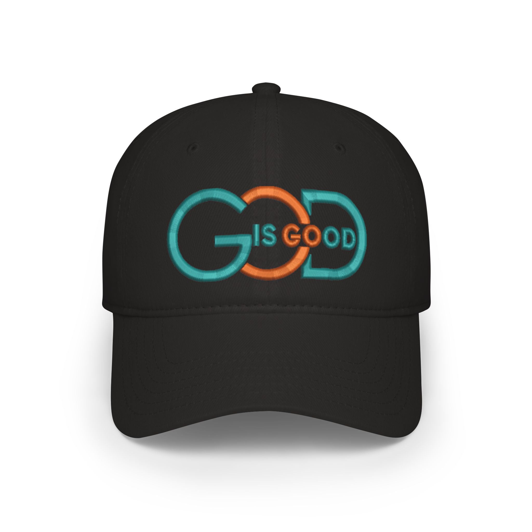 Baseball Cap — "God Is Good" Embroidered Low-Profile Hat