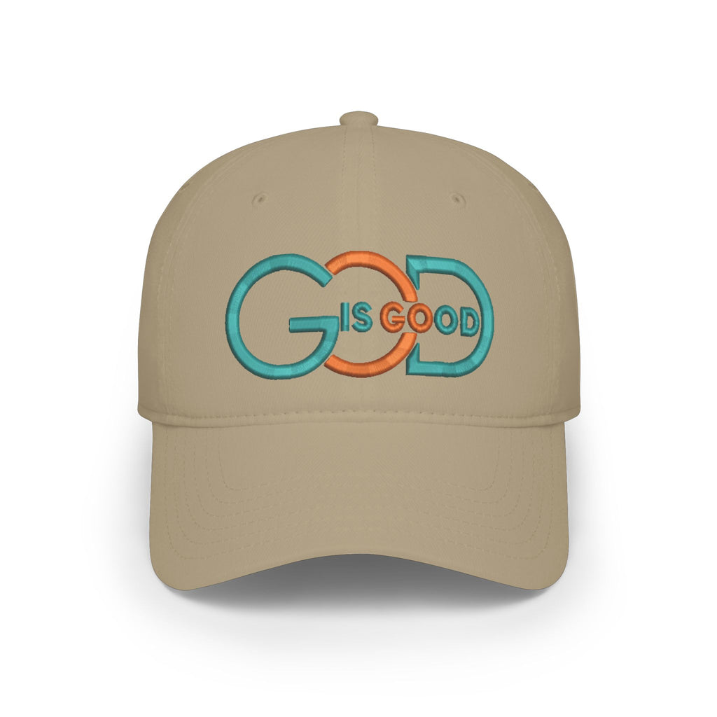 Baseball Cap — "God Is Good" Embroidered Low-Profile Hat