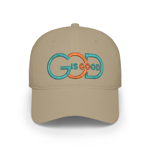 Baseball Cap — "God Is Good" Embroidered Low-Profile Hat